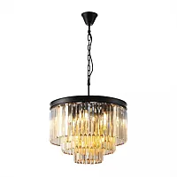 Люстра подвесная Мартин CL332132 Citilux янтарная на 12 ламп, основание коричневое в стиле классический современный Люстра подвесная Мартин CL332132 Citilux янтарная на 12 ламп, основание коричневое в стиле классический современный